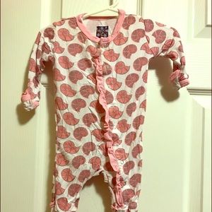 Kickee pants pink sea shells